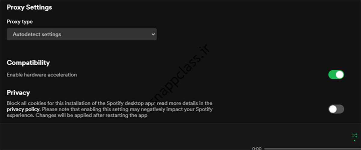 شتاب سخت افزاری Spotify