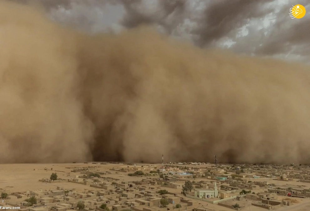 طوفان شن در کاپوچین، یکی از قدیمی ترین و تاریخی ترین شهرهای سودان / ساتی محمد
