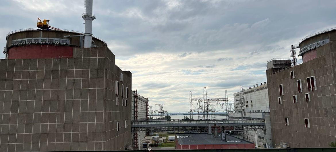 نیروگاه هسته ای Zaporizhzhya در اوکراین.