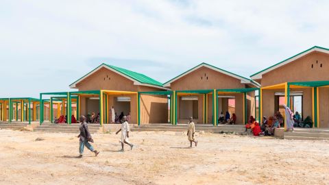خانه های جدید در جامعه نگارنام، شمال شرقی نیجریه